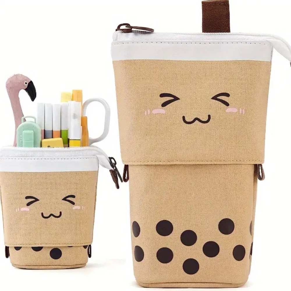 kawaii Boba Milk Tea Design Pencil Case